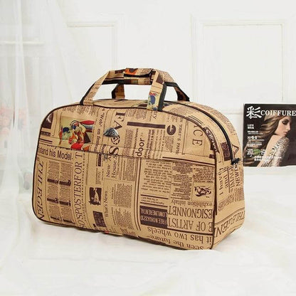 Stylish Canvas Durable Water Resistant Travel Tote Bag