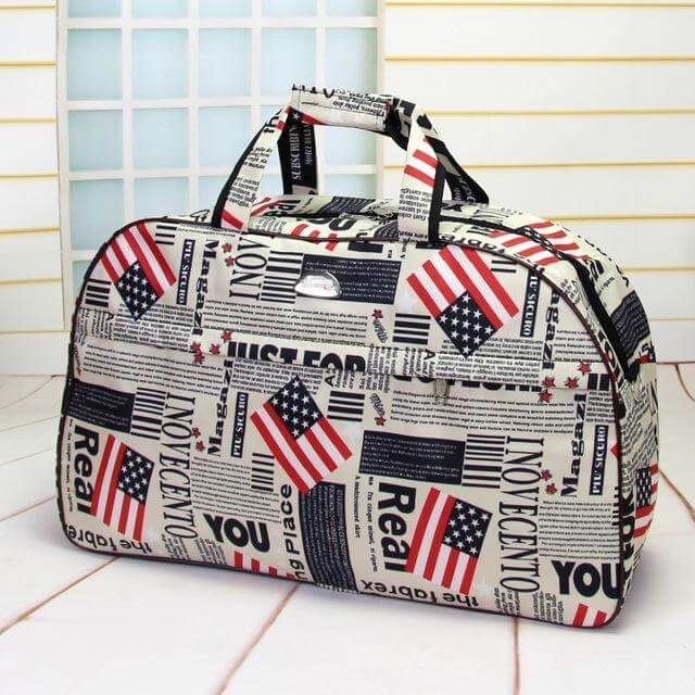 Stylish Canvas Durable Water Resistant Travel Tote Bag