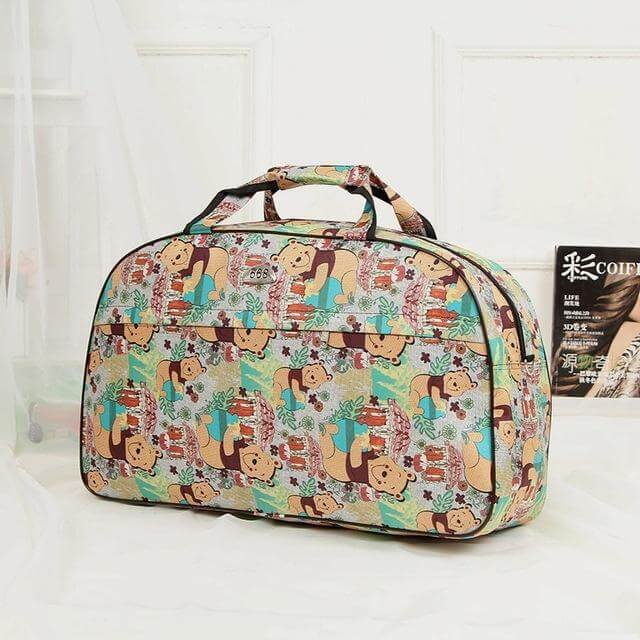 Stylish Canvas Durable Water Resistant Travel Tote Bag