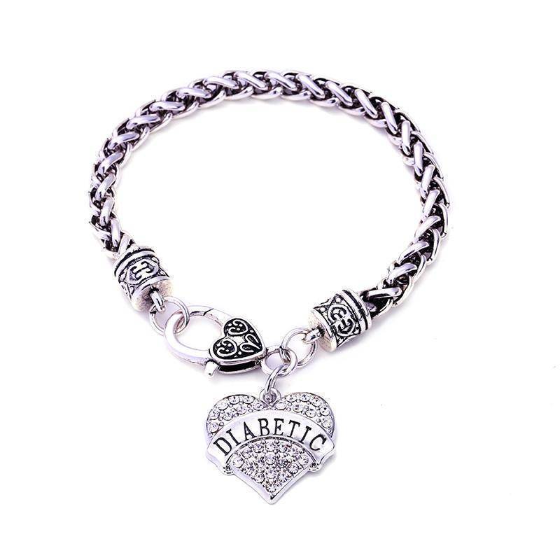 Medical Alert ID Bracelet for Women with Crystal Accents - Halri