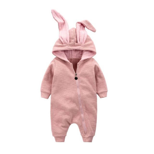 Cozy Baby Bunny Onesie Winter Jumpsuit