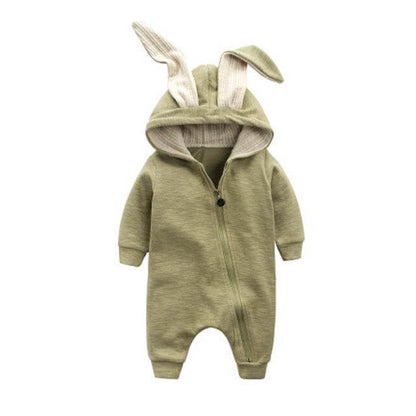 Cozy Baby Bunny Onesie Winter Jumpsuit