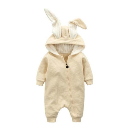 Cozy Baby Bunny Onesie Winter Jumpsuit
