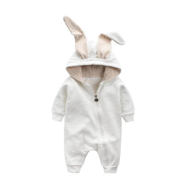Cozy Baby Bunny Onesie Winter Jumpsuit