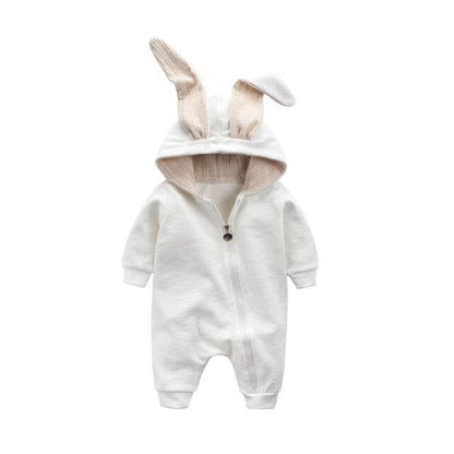 Cozy Baby Bunny Onesie Winter Jumpsuit