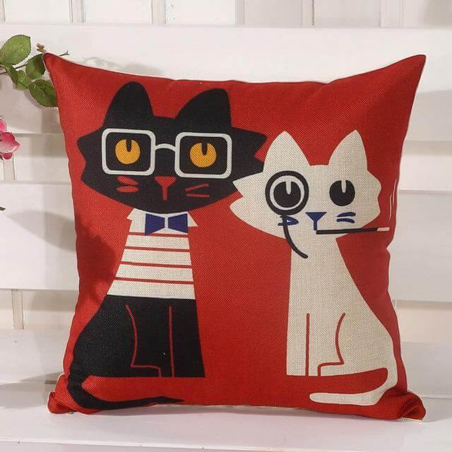 Cute Kitty Soft Pillow Covers - Halri
