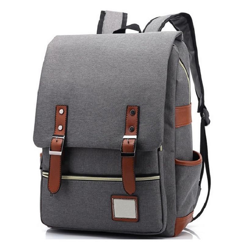 Classic Student Backpack USB Charging Bag
