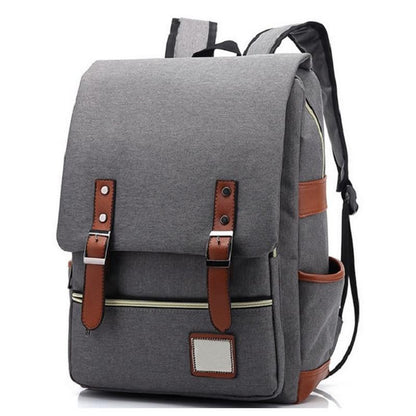 Classic Student Backpack USB Charging Bag