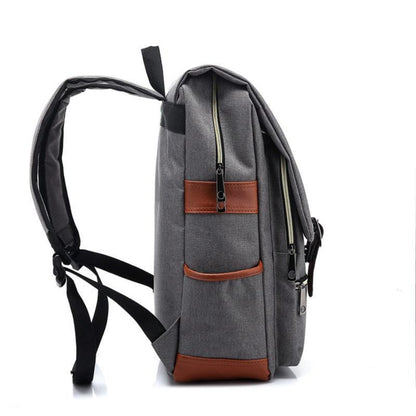 Classic Student Backpack USB Charging Bag