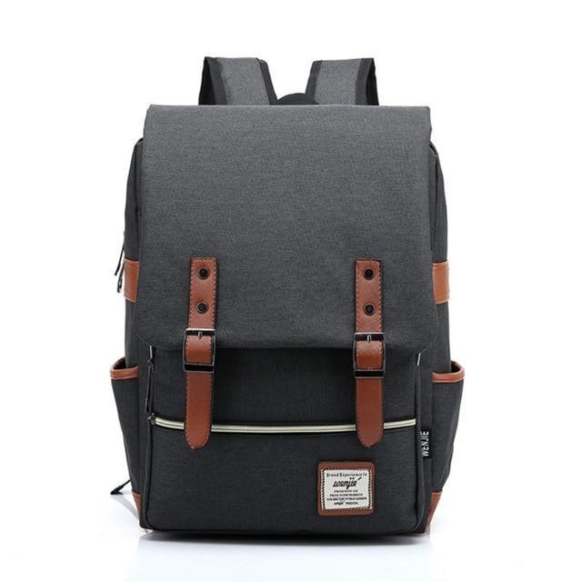 Classic Student Backpack USB Charging Bag