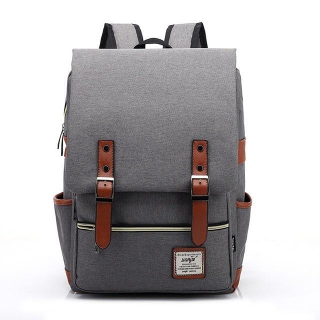 Classic Student Backpack USB Charging Bag