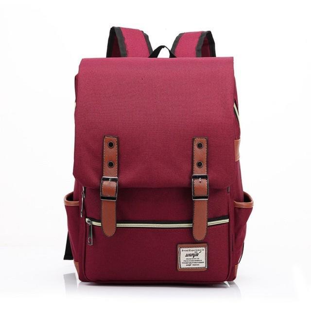 Classic Student Backpack USB Charging Bag
