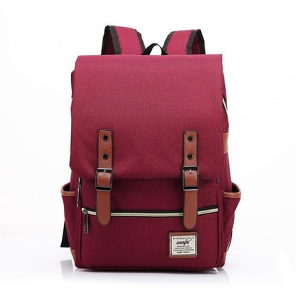 Classic Student Backpack USB Charging Bag