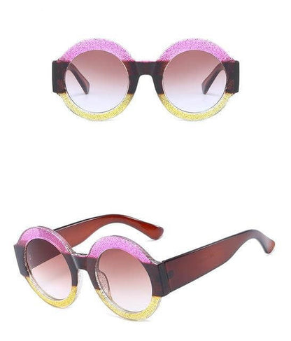 Fashionable Round Colorful Sunglasses
