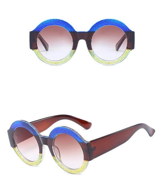 Fashionable Round Colorful Sunglasses