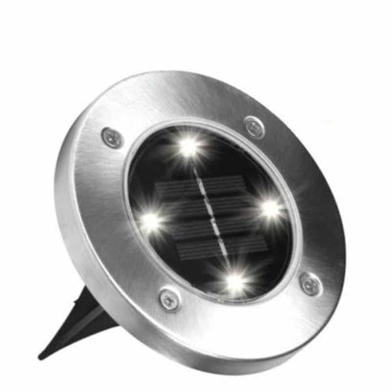 Outdoor Solar LED Garden Disk Lights
