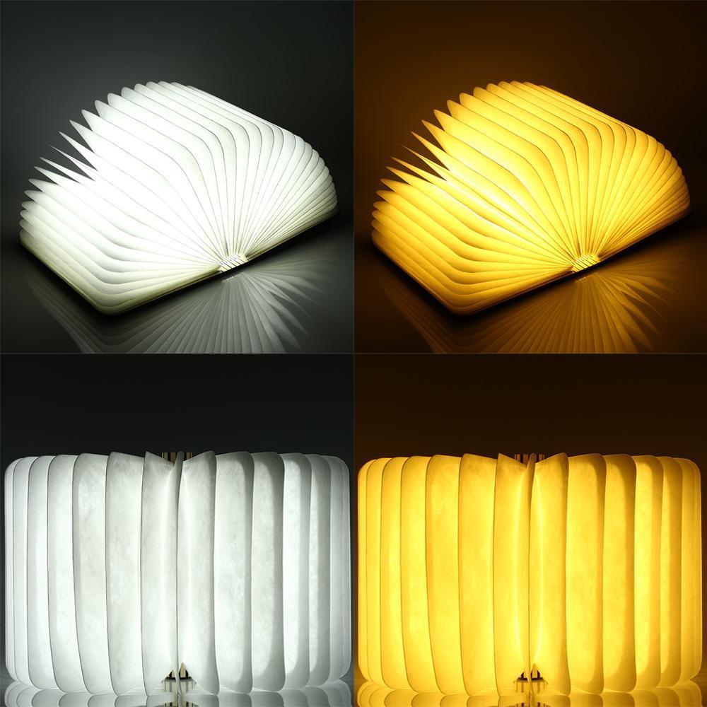 Portable Wooden LED Booklight Desk Lamp USB Rechargeable - Halri