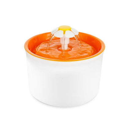 Pet Water Fountain Automatic Flower Shaped Dispenser