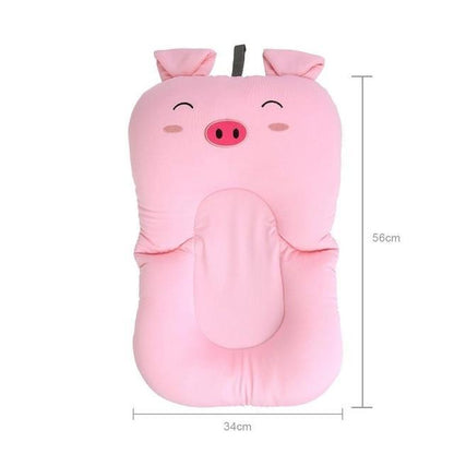 Soft Foldable Infant Bath Tub Mat Safety Pad