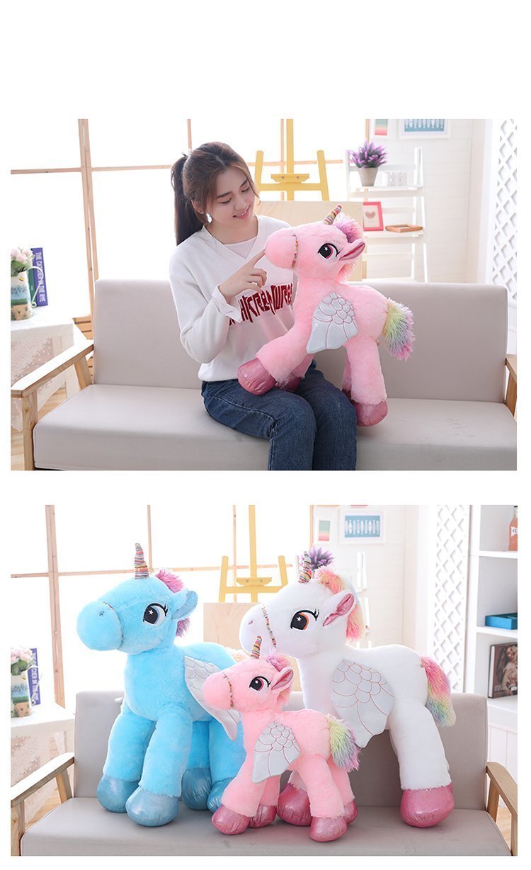 Colorful Unicorn Cuddly Stuffed Animal Toy - Halri