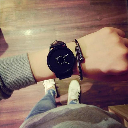 Elegant Genuine Leather Female Designer Watch