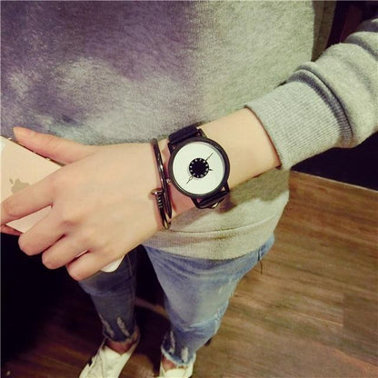 Elegant Genuine Leather Female Designer Watch