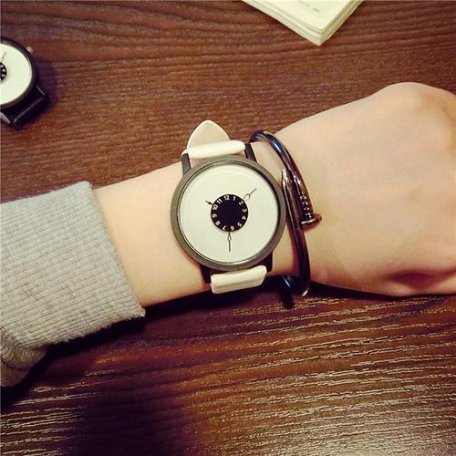 Elegant Genuine Leather Female Designer Watch - Halri