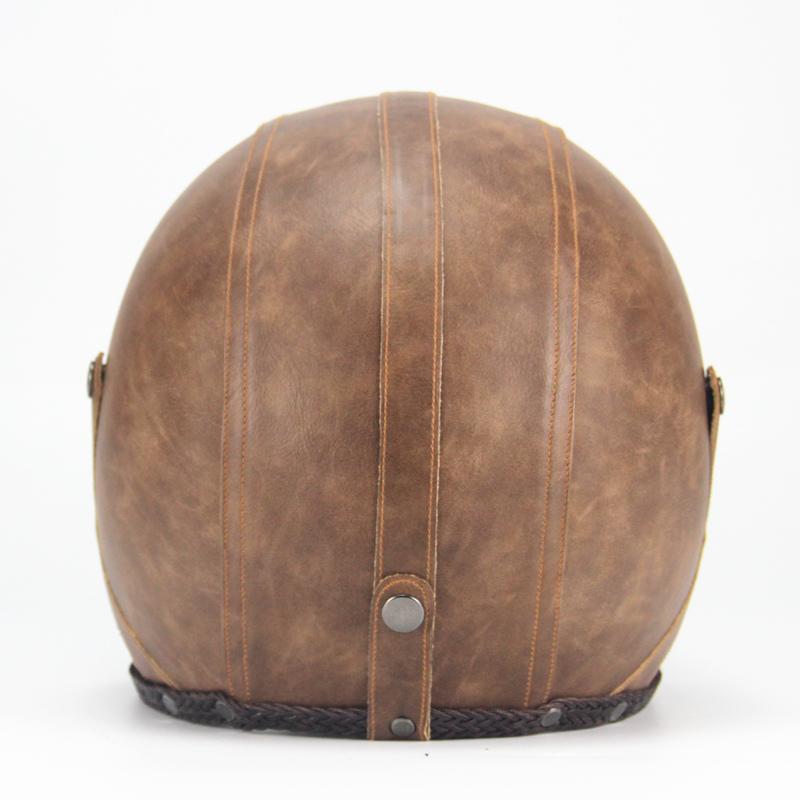 Classic Open Face Bike Helmet With Visor Mask - Halri