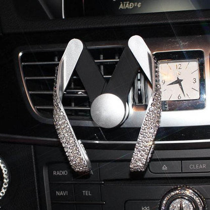 Luxury Crystal Car Phone Mount Holder