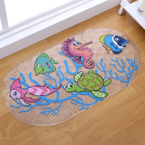 Fun Design Non-Slip Baby Bath Mats With Suction Cups