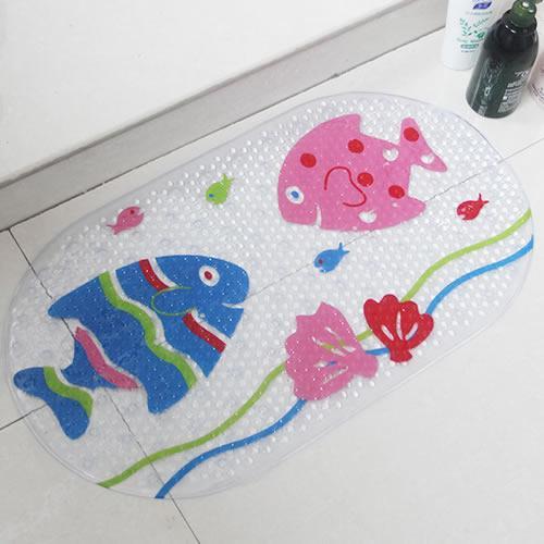 Fun Design Non-Slip Baby Bath Mats With Suction Cups