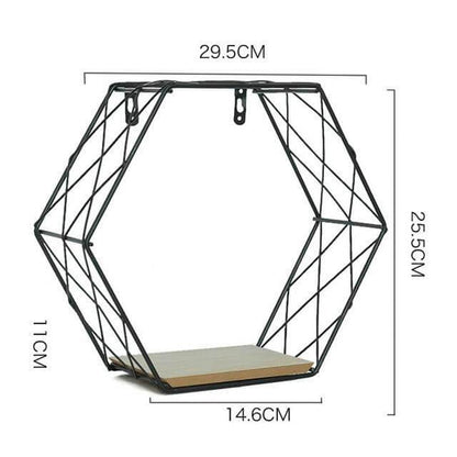 Metal Grid Wall Storage Shelf - Halri