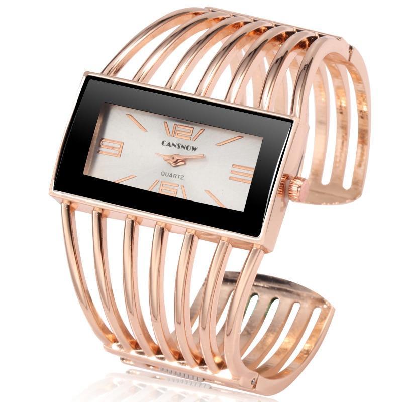 Elegant Metal Ladies Watch Bracelet