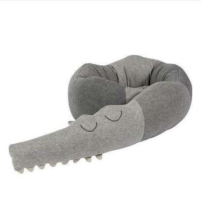 Soft Baby Crib Pillow with Fun Crocodile Design