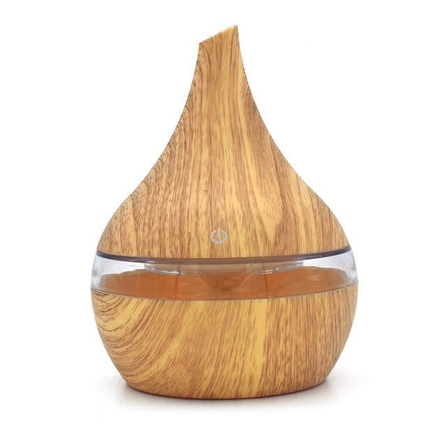 Natural Wood Electric Mist Humidifier Aroma Diffuser - Halri