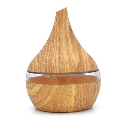 Natural Wood Electric Mist Humidifier Aroma Diffuser - Halri