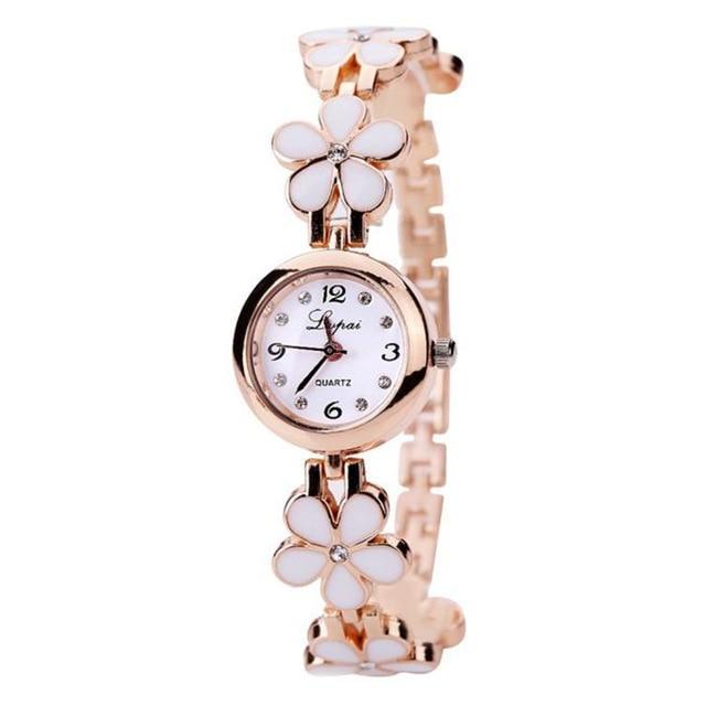 Elegant Floral Strap Ladies Luxury Watch