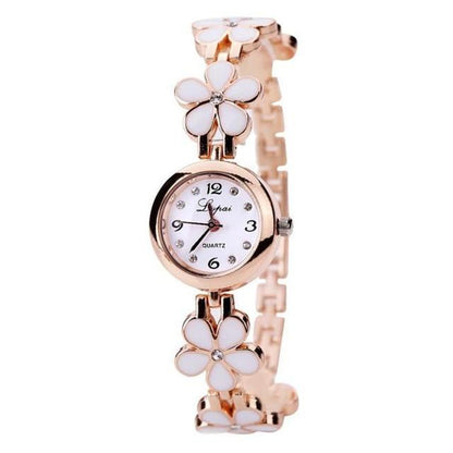 Elegant Floral Strap Ladies Luxury Watch