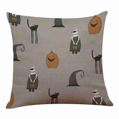Soft Halloween Pumpkin Pattern Throw Pillow Covers