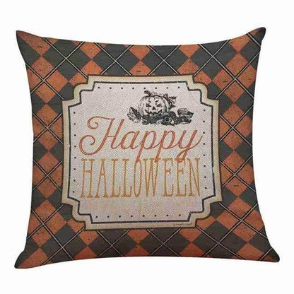 Soft Halloween Pumpkin Pattern Throw Pillow Covers