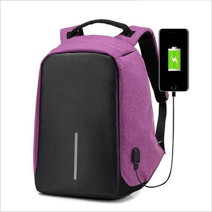 Stylish Laptop Backpack with USB Port and Anti-Theft Pocket