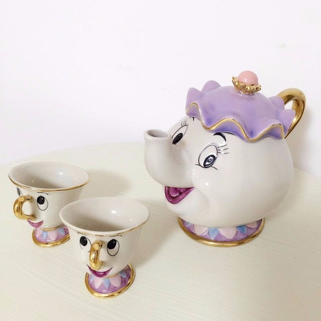 Adorable Beauty and the Beast China Tea Cup Set