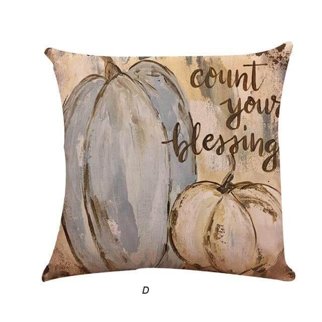 Autumn Pumpkin Throw Pillow Covers