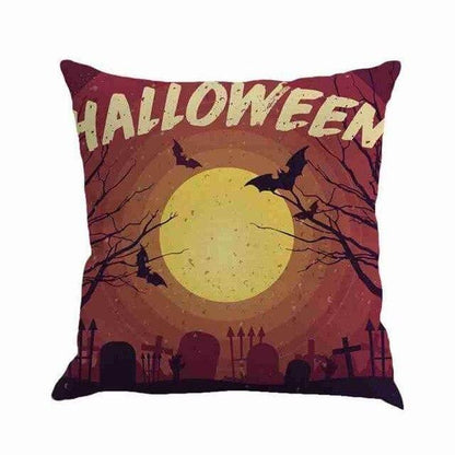 Spooky Haunted House Throw Pillow Covers - Halri