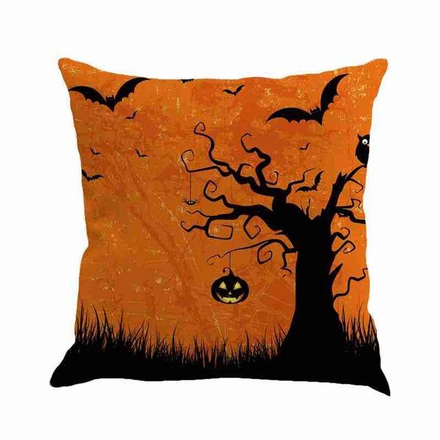 Spooky Haunted House Throw Pillow Covers
