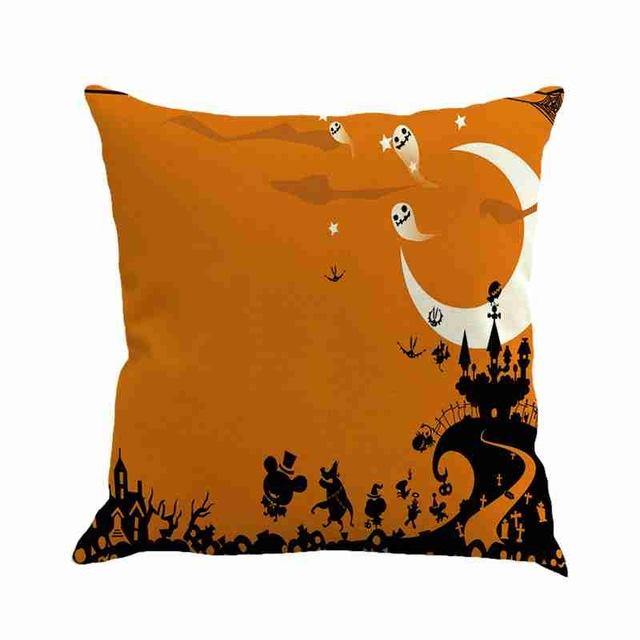 Spooky Haunted House Throw Pillow Covers