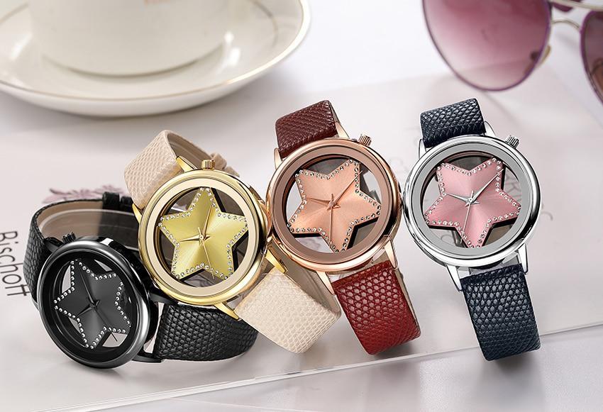 Elegant Crystal Hollow Fashion Women's Watch - Halri