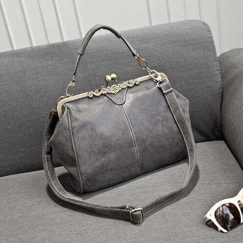 Classic Vintage Hardware Tote Messenger Bag