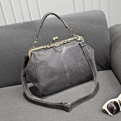 Classic Vintage Hardware Tote Messenger Bag