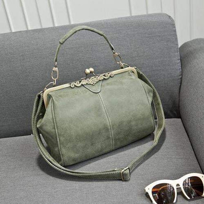 Classic Vintage Hardware Tote Messenger Bag